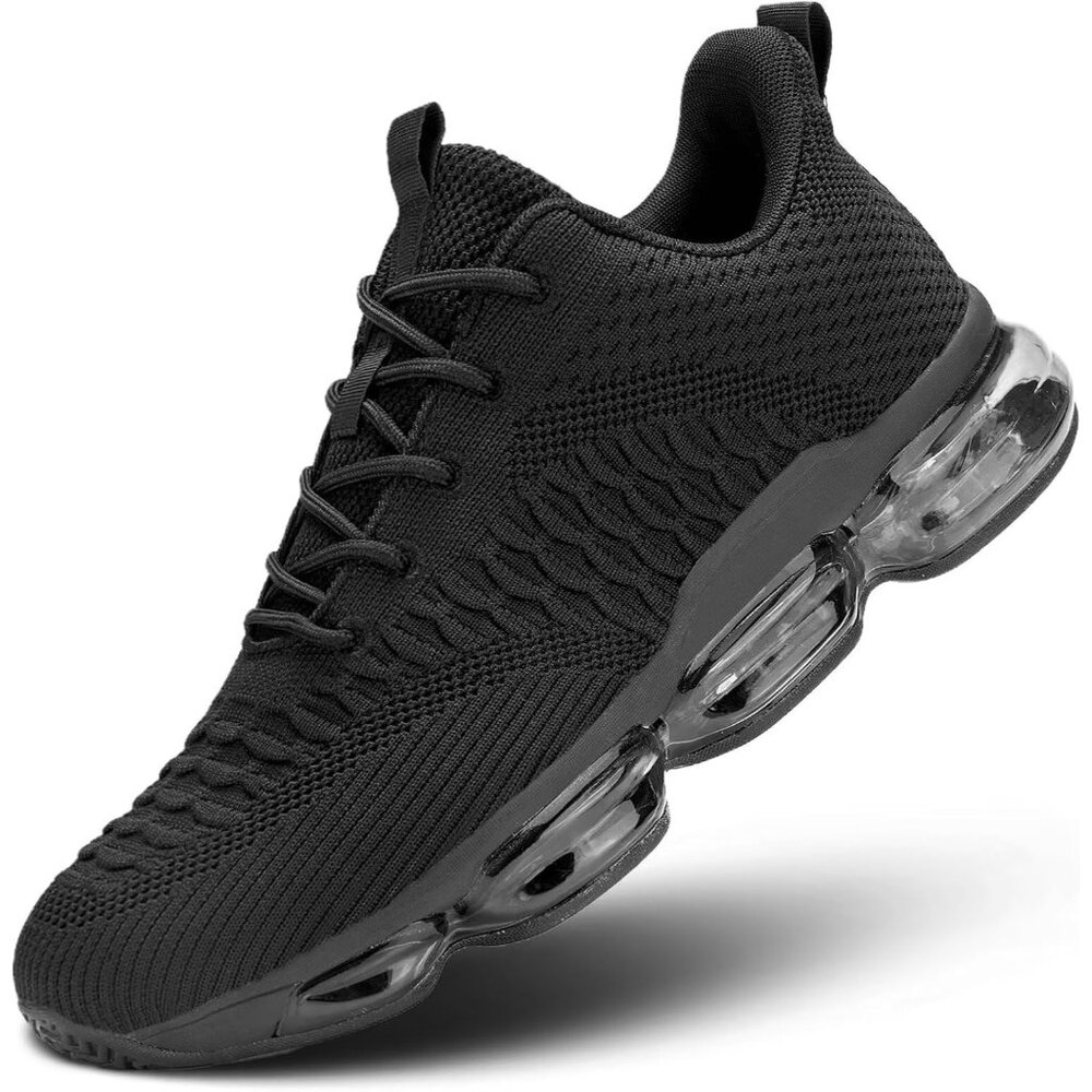 Men's Black Running Shoes Fashion Casual Walking Tennis Sneakers Trail Sport Gym